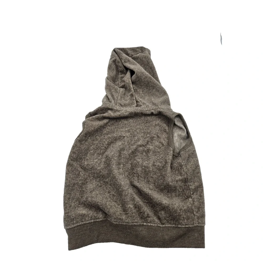 Carter's Raccoon Hoodie Vest Brown Fleece Zip Up Sleeveless Toddler 18M‎ Cute